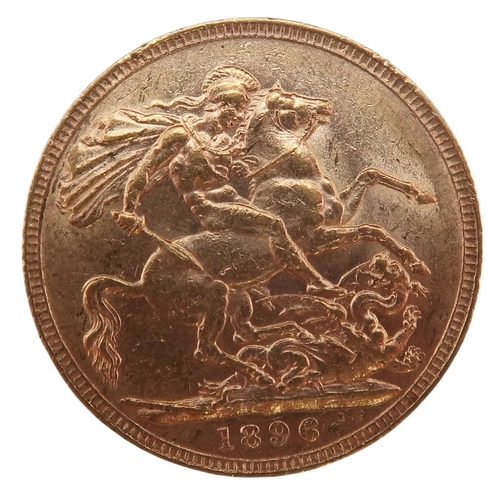 320D - Victoria (1837-1901) 1 Sovereign 1896Obverse Bust of Queen Victoria facing left legend around : VICT... 