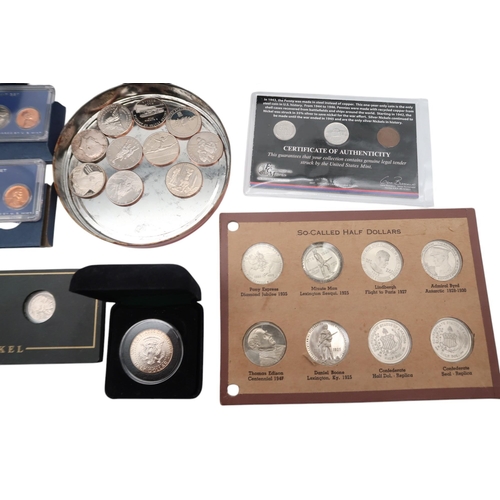 327 - United States (1776-date) A lot comprising The 50th Anniversary Kennedy Half-Dollar Silver Coin Coll... 