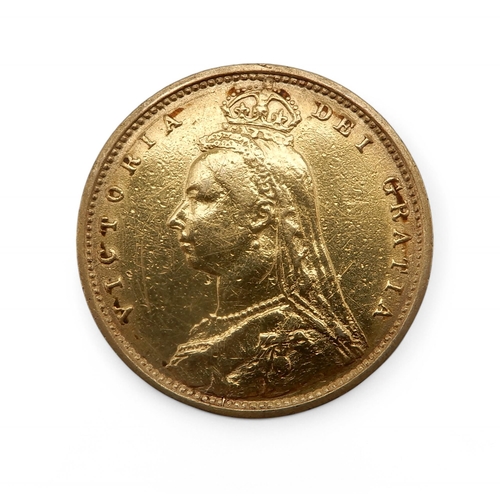 342 - VICTORIA (1837-1901) 1/2 SOVEREIGN 1892ObverseCrowned and veiled Jubilee bust of Queen Victoria left... 