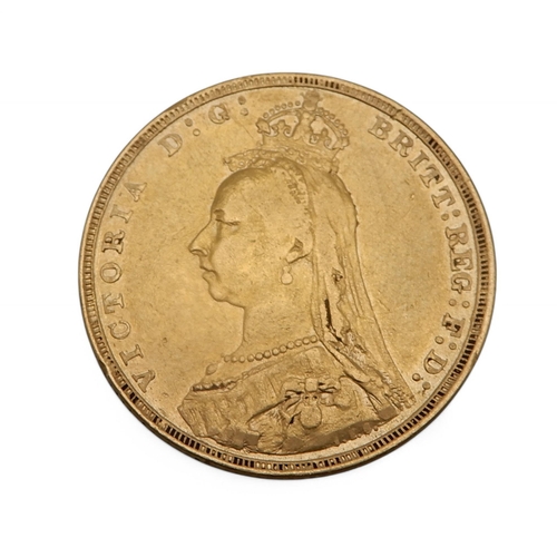 343 - Victoria (1837-1901) 1 Sovereign 1892Obverse the bust of Queen Victoria facing left legend around : ... 