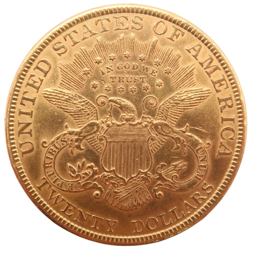 469 - United States  (1776-date) 20 Dollars Liberty Head 1900ObverseLiberty (coronet head) facing left, su... 