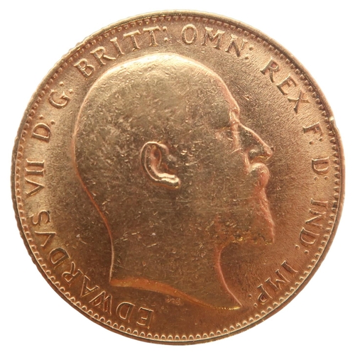 470 - Edward VII (1901-1910)  1 Sovereign 1910Obverse portrait of King Edward VII facing right l... 