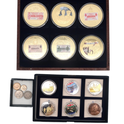 476 - A lot comprising various commemorative medals and coins 