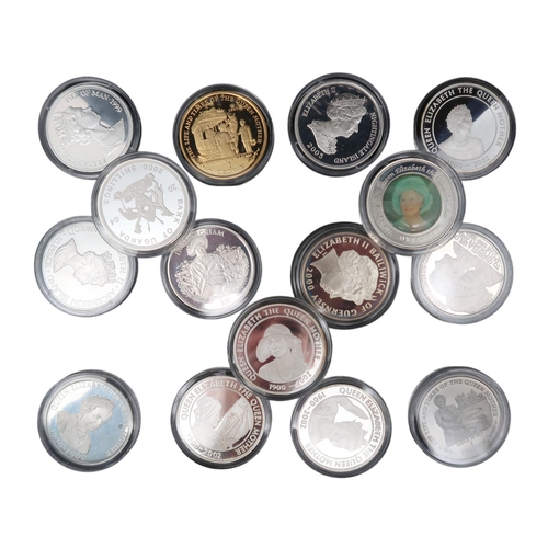 478 - A collection of GB commemorative coins and silver-coin-bars to include examples from The Queen Mothe... 