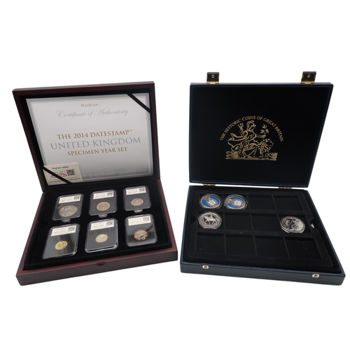 492C - Elizabeth II (1952-2022) a lot comprising various commemorative coins and collector's cases