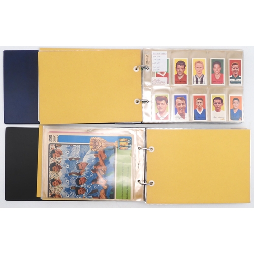 597 - A collection of 1960s and later football collectors cards and related ephemera, to include the Famou... 