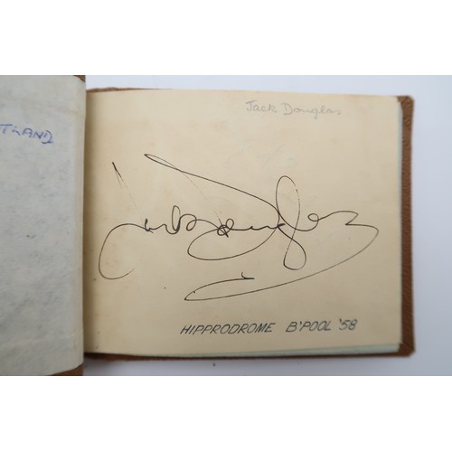 591 - AUTOGRAPHSA tartan bound autograph books containing signatures of early-1930s Scottish footballers, ... 