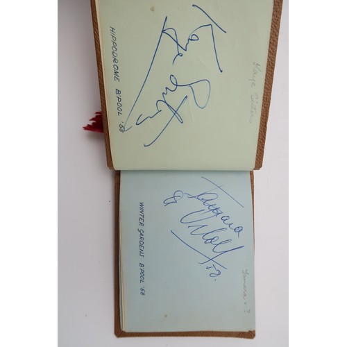 591 - AUTOGRAPHSA tartan bound autograph books containing signatures of early-1930s Scottish footballers, ... 