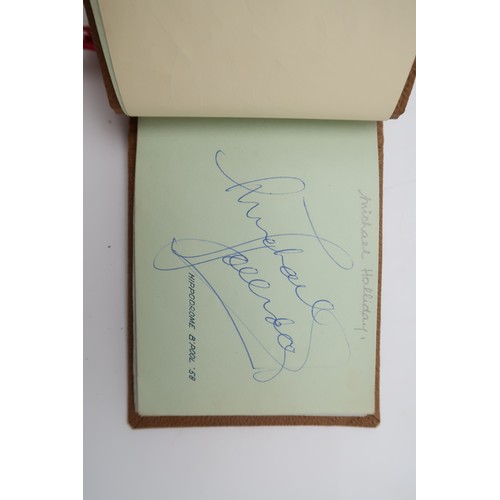 591 - AUTOGRAPHSA tartan bound autograph books containing signatures of early-1930s Scottish footballers, ... 