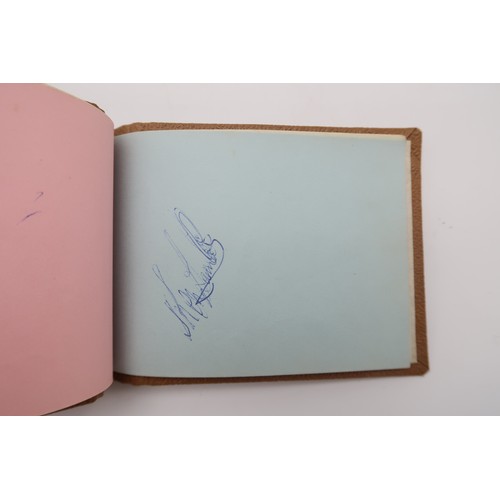 591 - AUTOGRAPHSA tartan bound autograph books containing signatures of early-1930s Scottish footballers, ... 