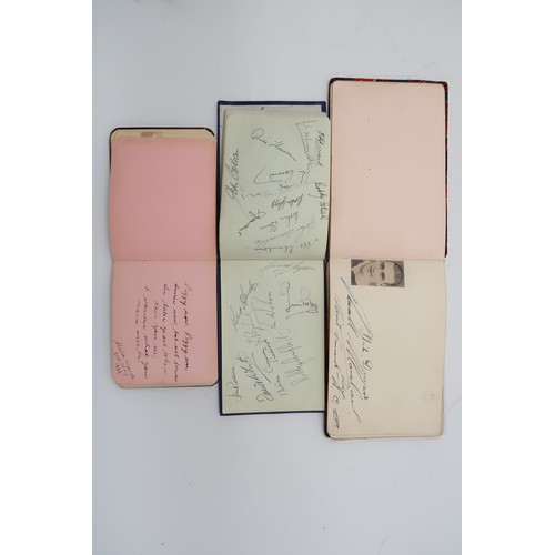 591 - AUTOGRAPHSA tartan bound autograph books containing signatures of early-1930s Scottish footballers, ... 