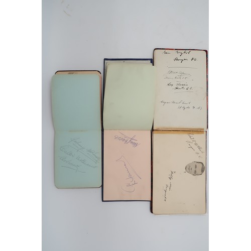 591 - AUTOGRAPHSA tartan bound autograph books containing signatures of early-1930s Scottish footballers, ... 