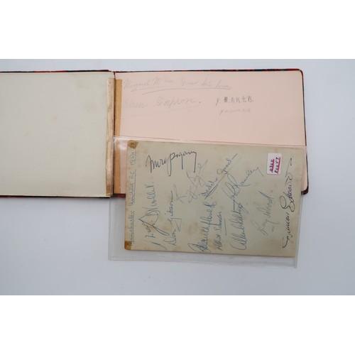 591 - AUTOGRAPHSA tartan bound autograph books containing signatures of early-1930s Scottish footballers, ... 