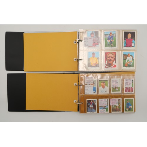 597 - A collection of 1960s and later football collectors cards and related ephemera, to include the Famou... 