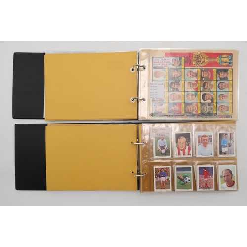 597 - A collection of 1960s and later football collectors cards and related ephemera, to include the Famou... 