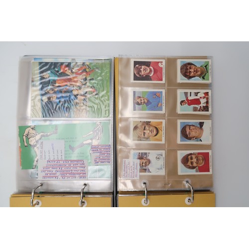 597 - A collection of 1960s and later football collectors cards and related ephemera, to include the Famou... 