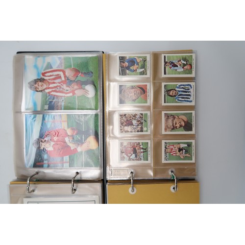 597 - A collection of 1960s and later football collectors cards and related ephemera, to include the Famou... 