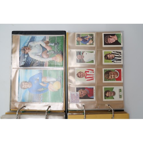 597 - A collection of 1960s and later football collectors cards and related ephemera, to include the Famou... 