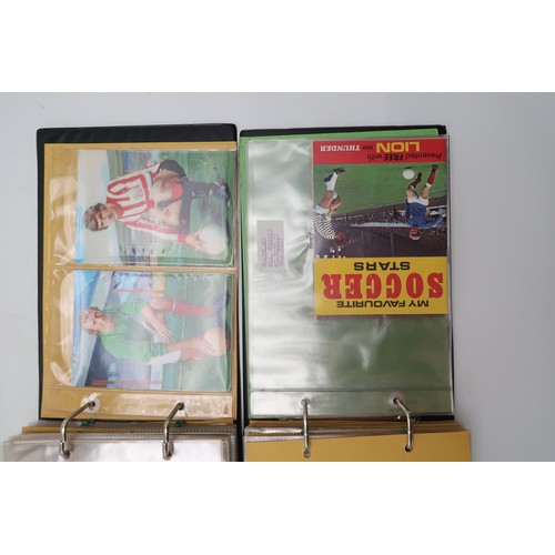 597 - A collection of 1960s and later football collectors cards and related ephemera, to include the Famou... 