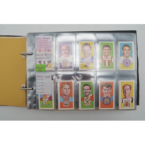 597 - A collection of 1960s and later football collectors cards and related ephemera, to include the Famou... 