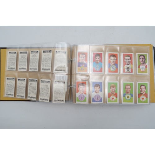 597 - A collection of 1960s and later football collectors cards and related ephemera, to include the Famou... 