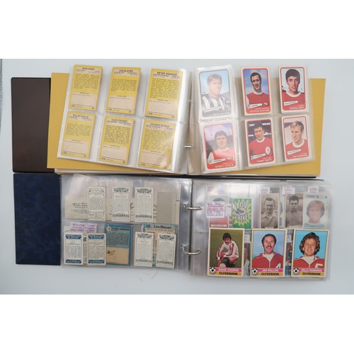 597 - A collection of 1960s and later football collectors cards and related ephemera, to include the Famou... 