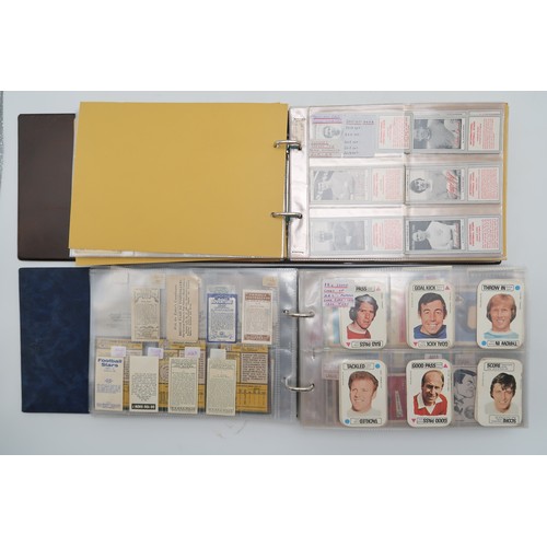 597 - A collection of 1960s and later football collectors cards and related ephemera, to include the Famou... 