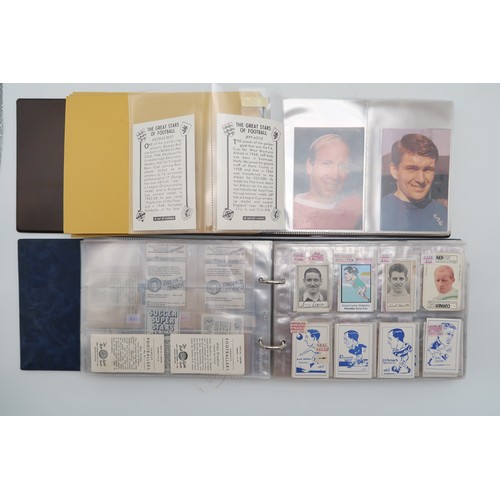 597 - A collection of 1960s and later football collectors cards and related ephemera, to include the Famou... 