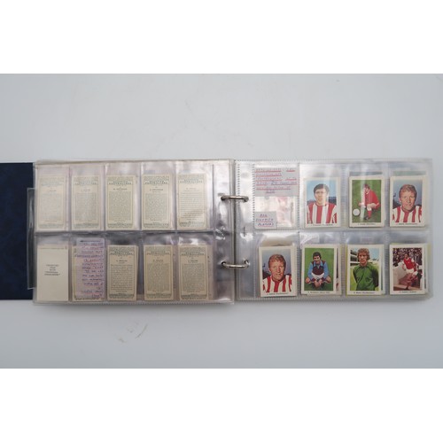 597 - A collection of 1960s and later football collectors cards and related ephemera, to include the Famou... 