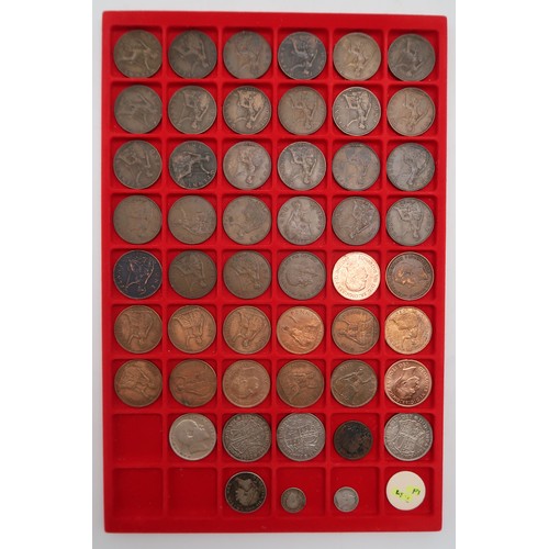 331 - A world wide coin collection to include Victoria crowns etc