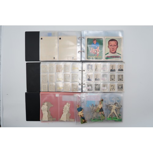 599 - Three albums of early to mid-20th century football cigarette/collectors cards, to include the Smith'... 