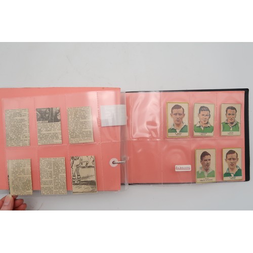 599 - Three albums of early to mid-20th century football cigarette/collectors cards, to include the Smith'... 