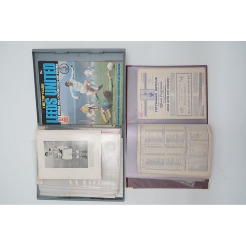 596 - A mixed selection of football ephemera, including a Chelsea vs. Sheffield Wednesday 1966 FA Challeng... 