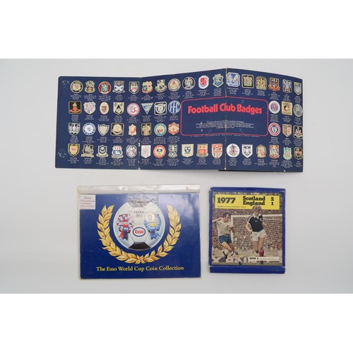 596 - A mixed selection of football ephemera, including a Chelsea vs. Sheffield Wednesday 1966 FA Challeng... 