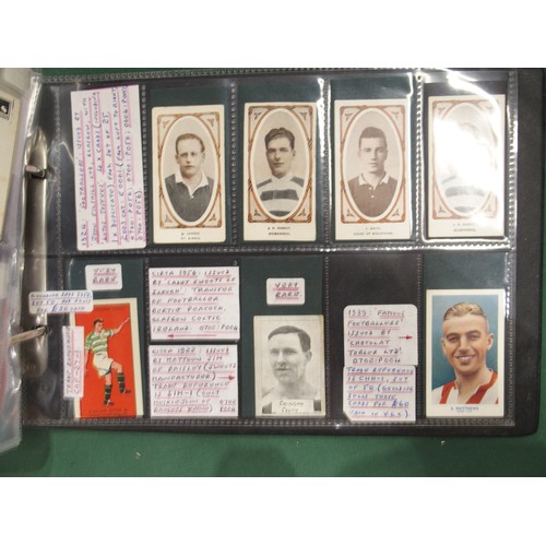 592 - Early-20th century football cigarette/collectors' cards, comprising the 