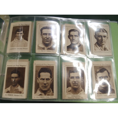 592 - Early-20th century football cigarette/collectors' cards, comprising the 