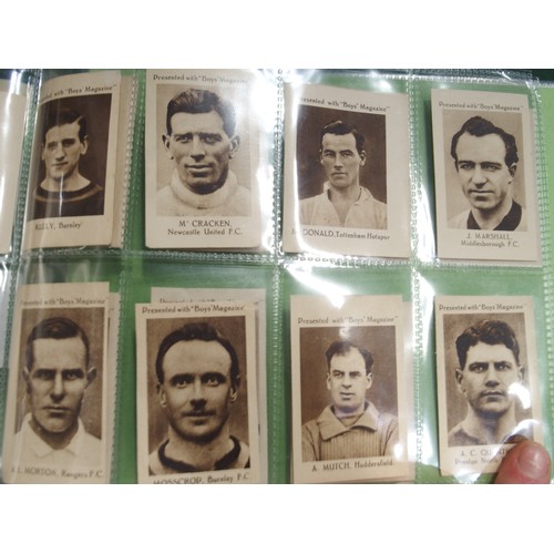 592 - Early-20th century football cigarette/collectors' cards, comprising the 