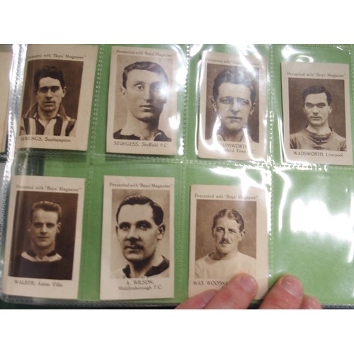 592 - Early-20th century football cigarette/collectors' cards, comprising the 