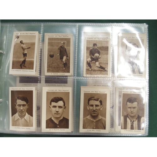 592 - Early-20th century football cigarette/collectors' cards, comprising the 