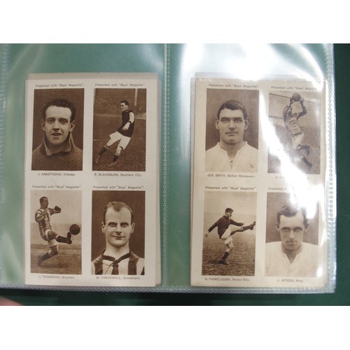 592 - Early-20th century football cigarette/collectors' cards, comprising the 