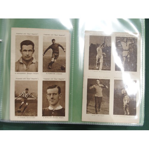 592 - Early-20th century football cigarette/collectors' cards, comprising the 