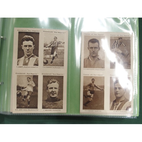 592 - Early-20th century football cigarette/collectors' cards, comprising the 