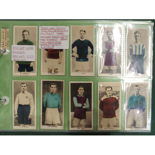 592 - Early-20th century football cigarette/collectors' cards, comprising the 