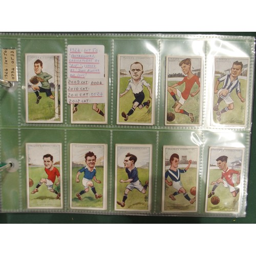 592 - Early-20th century football cigarette/collectors' cards, comprising the 