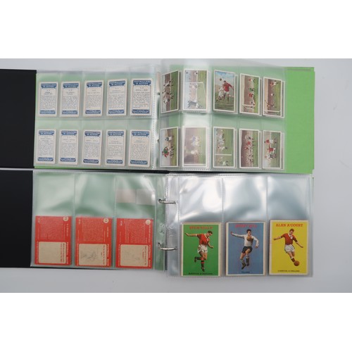 600 - Four albums of football cigarette/collectors' cards, comprising Gallagher Ltd.'s Footballers in Acti... 