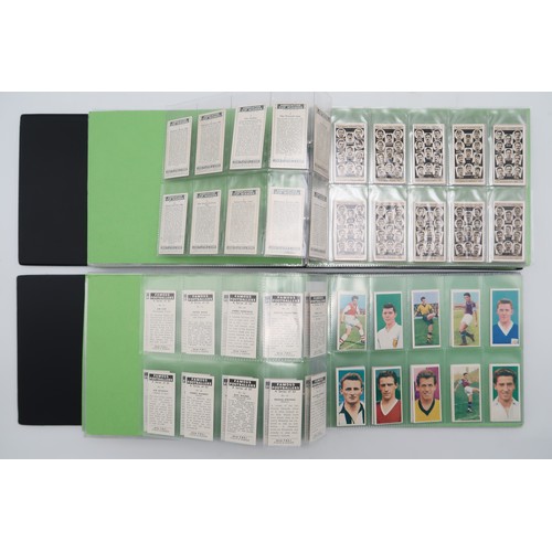 600 - Four albums of football cigarette/collectors' cards, comprising Gallagher Ltd.'s Footballers in Acti... 