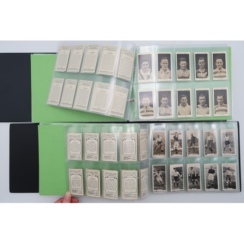 600 - Four albums of football cigarette/collectors' cards, comprising Gallagher Ltd.'s Footballers in Acti... 