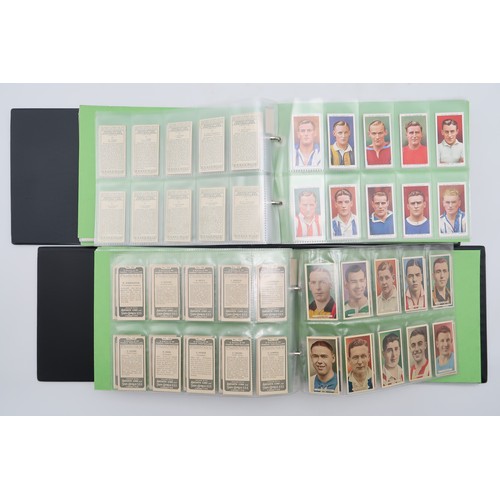 600 - Four albums of football cigarette/collectors' cards, comprising Gallagher Ltd.'s Footballers in Acti... 