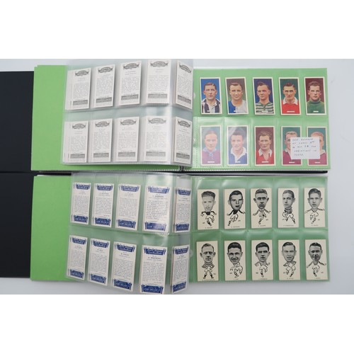 600 - Four albums of football cigarette/collectors' cards, comprising Gallagher Ltd.'s Footballers in Acti... 