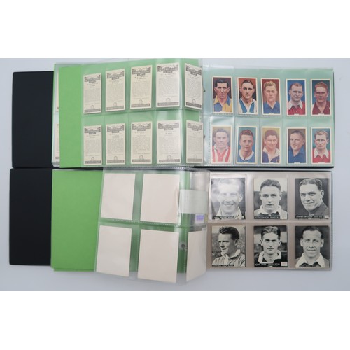 600 - Four albums of football cigarette/collectors' cards, comprising Gallagher Ltd.'s Footballers in Acti... 